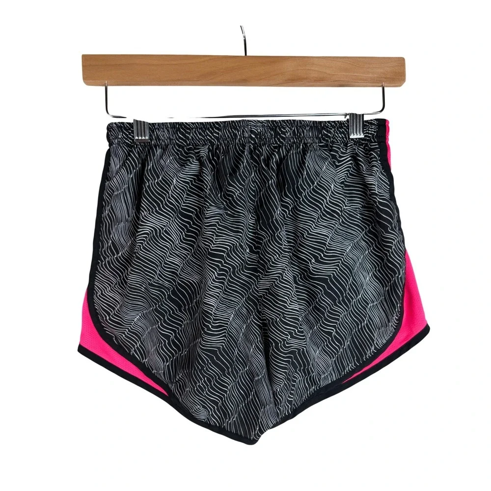 Nike Women's Dri-Fit Black White Pink Running Shorts size Small